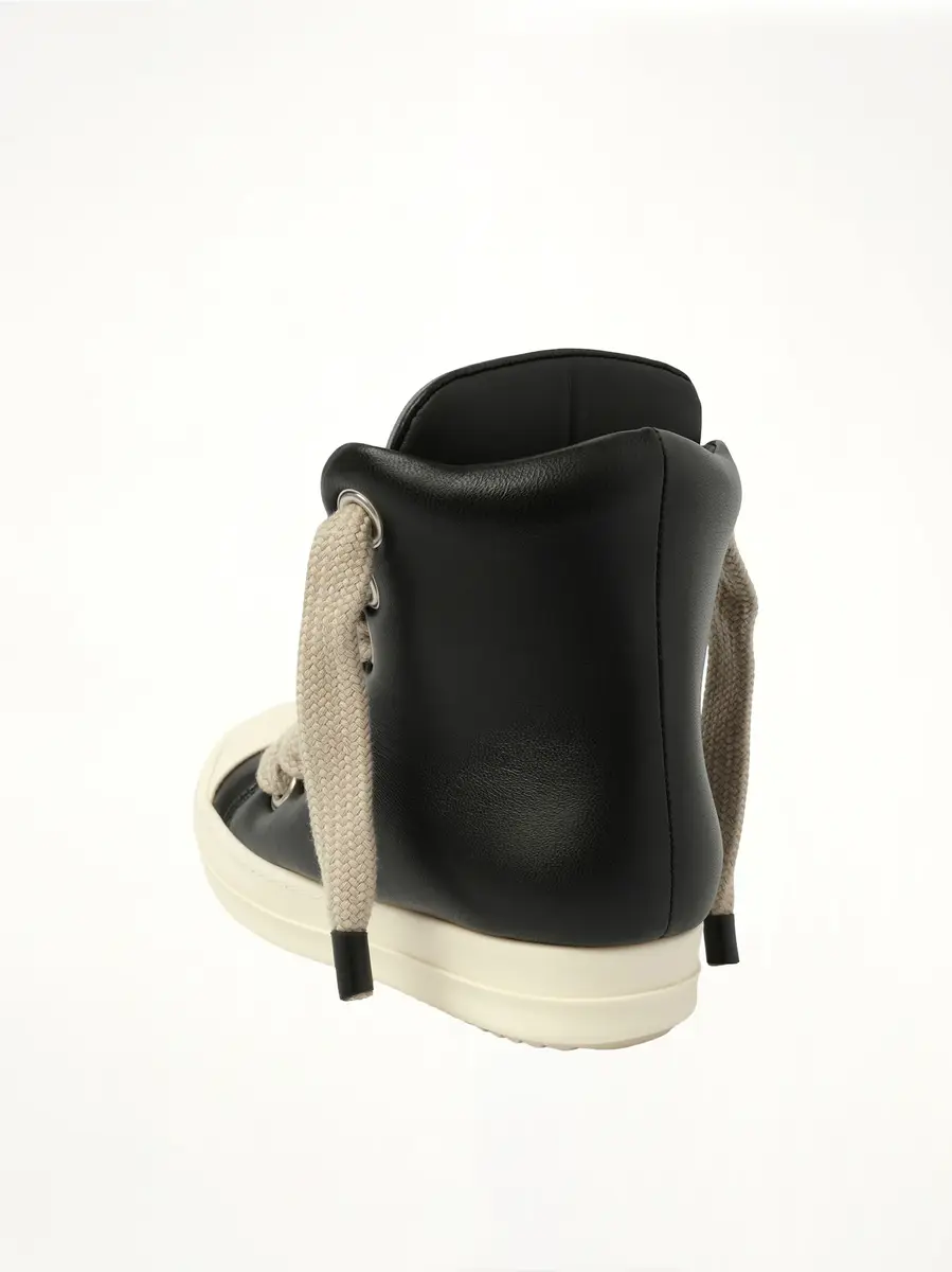 Rick Owens Padded Jumbolaced Sneaker in Black/milk/milk Black | Thumbnail 2 Rick Owens Padded Jumbolaced Sneaker in Black/milk/milk Black | Thumbnail 2