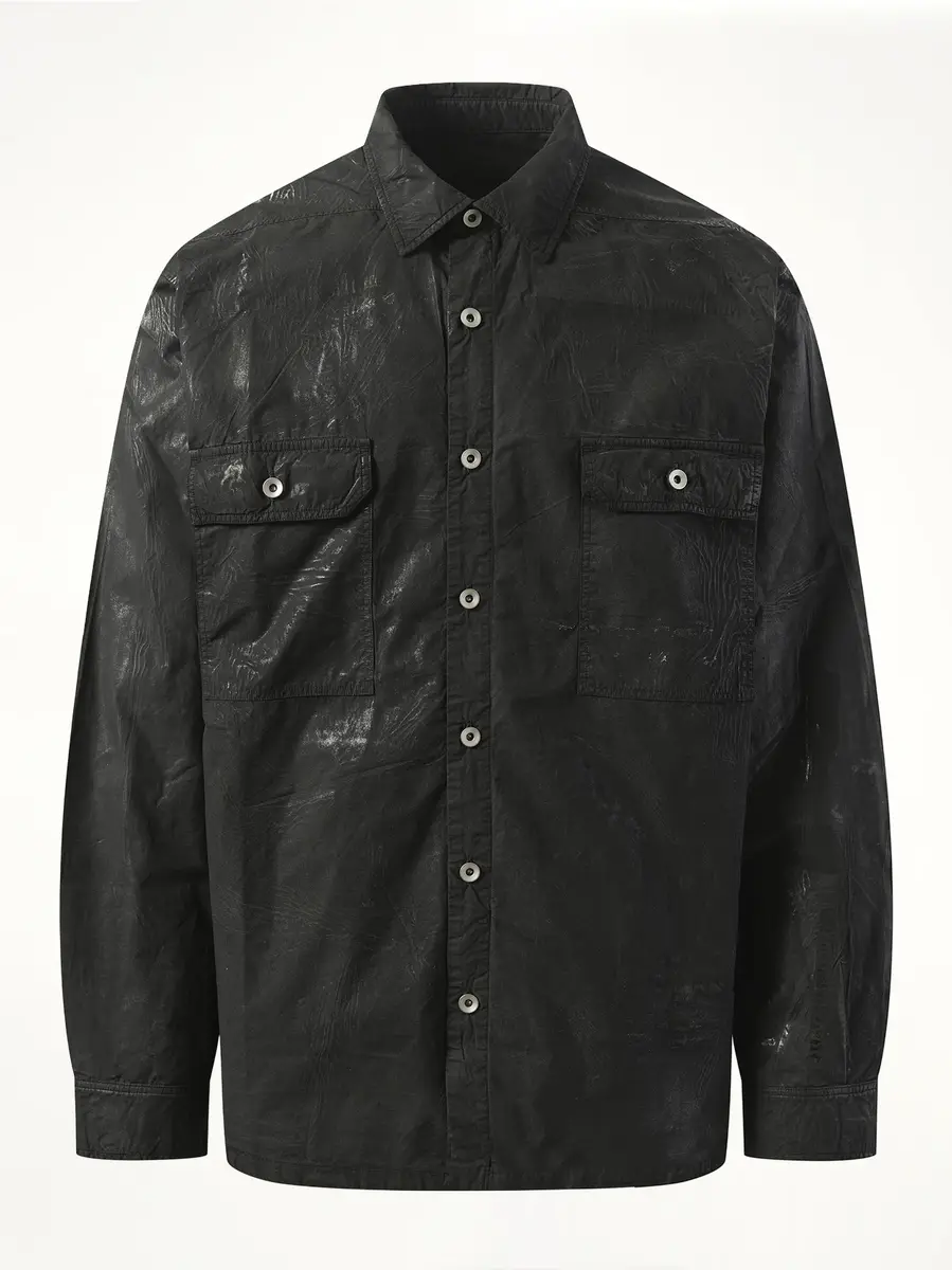 RICK OWENS DRKSHDW Denim Jumbo Outershirt | Thumbnail 3