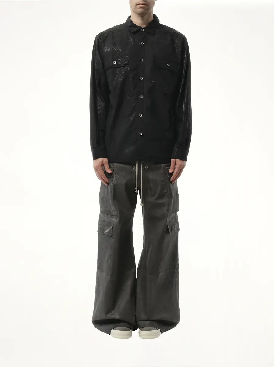 RICK OWENS DRKSHDW Denim Jumbo Outershirt | Thumbnail 4