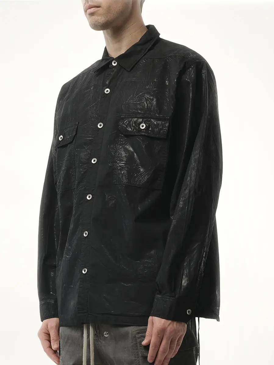 RICK OWENS DRKSHDW Denim Jumbo Outershirt | Thumbnail 5