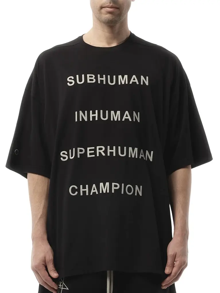 RICK OWENS DRKSHDW Champion x Drkshdw Tommy T | Image 1 RICK OWENS DRKSHDW Champion x Drkshdw Tommy T | Image 1