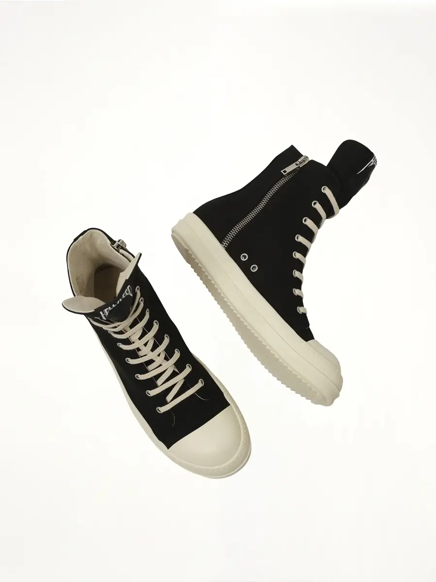 RICK OWENS DRKSHDW Hollywood Sneaks in Black/milk | Thumbnail 4 RICK OWENS DRKSHDW Hollywood Sneaks in Black/milk | Thumbnail 4