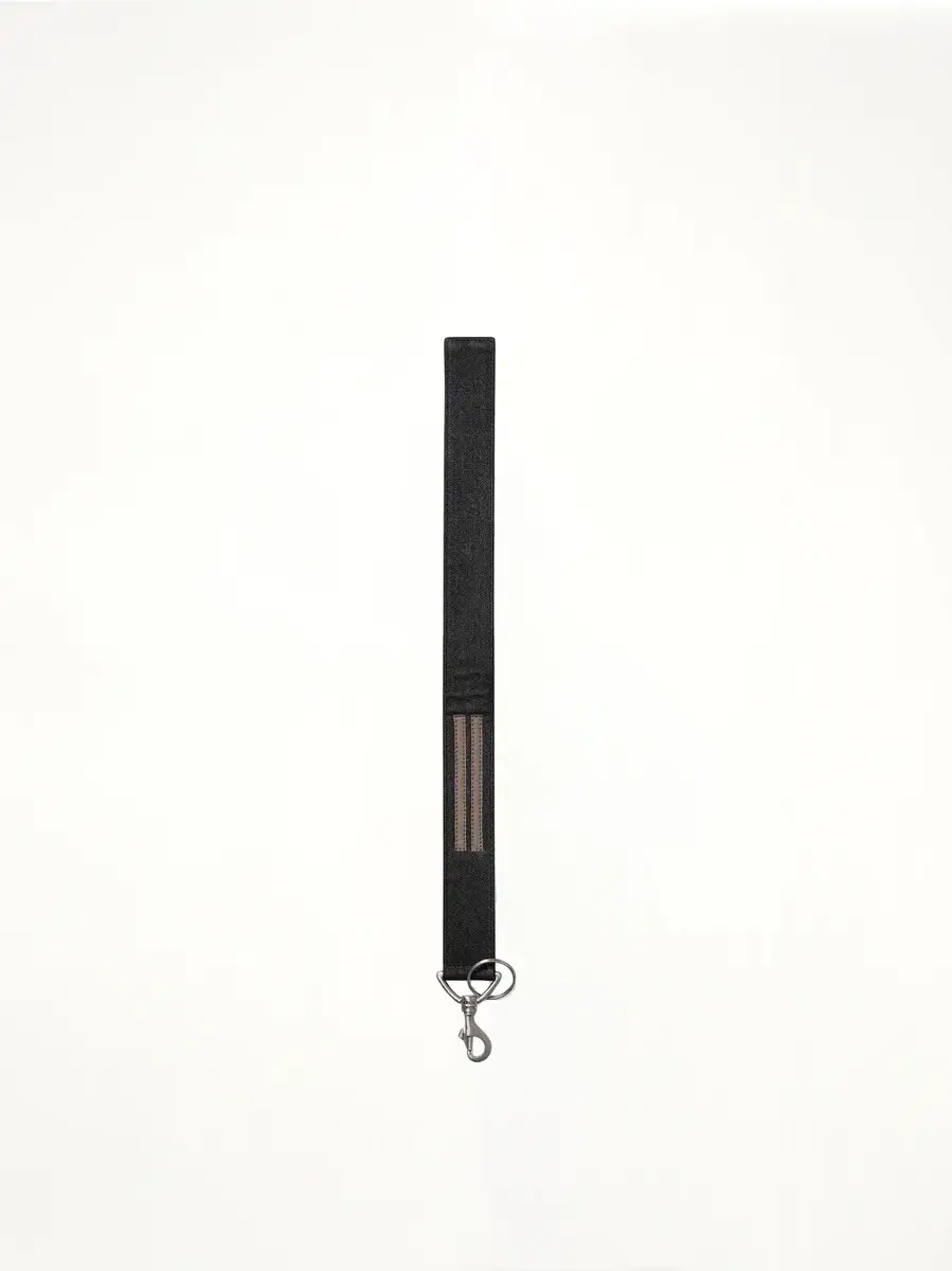 RICK OWENS DRKSHDW Drkshdw Denim Keychain in Black Wax/pearl | Thumbnail 3
