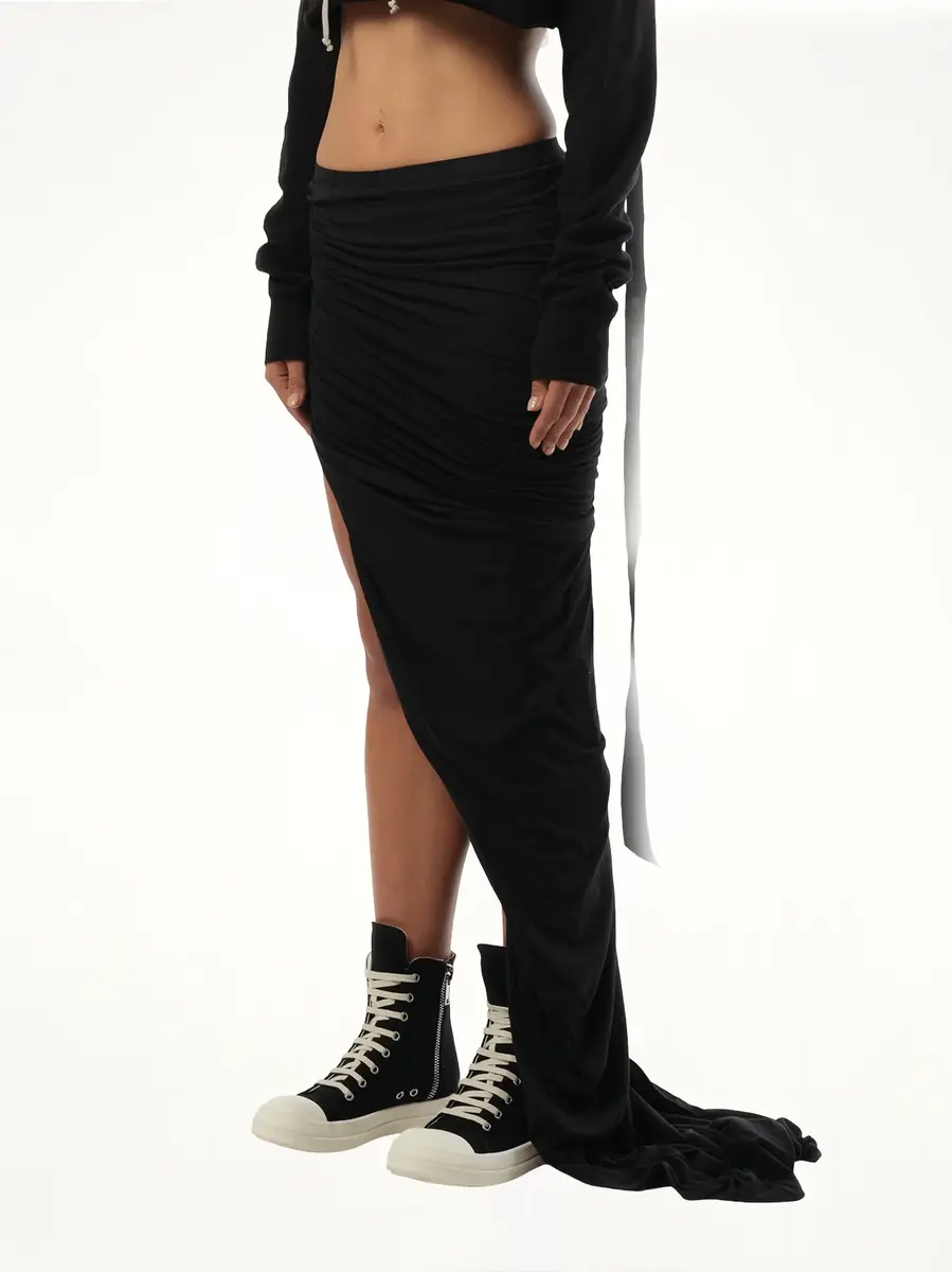 RICK OWENS DRKSHDW Edfu Long Skirt | Thumbnail 5 RICK OWENS DRKSHDW Edfu Long Skirt | Thumbnail 5