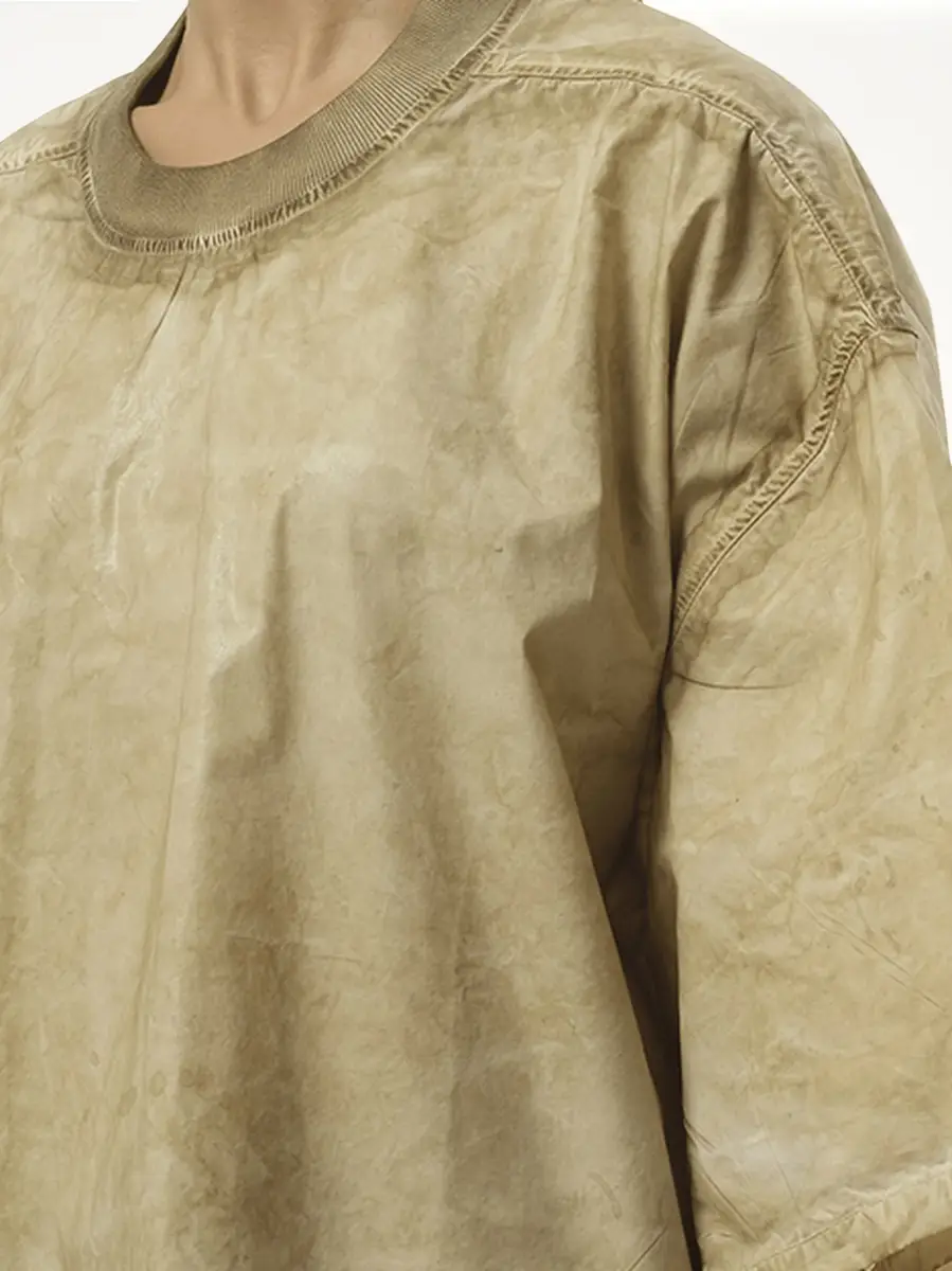 RICK OWENS DRKSHDW Tommy T-shirt in Parchment | Thumbnail 2 RICK OWENS DRKSHDW Tommy T-shirt in Parchment | Thumbnail 2