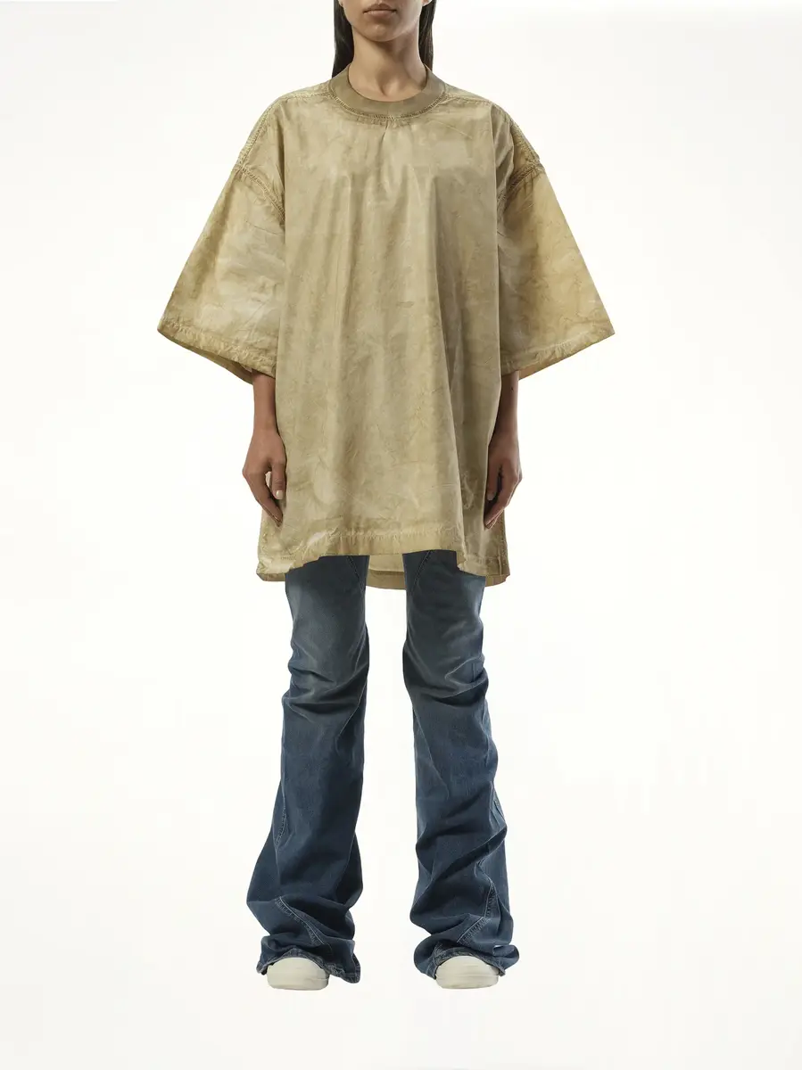RICK OWENS DRKSHDW Tommy T-shirt in Parchment | Thumbnail 4 RICK OWENS DRKSHDW Tommy T-shirt in Parchment | Thumbnail 4