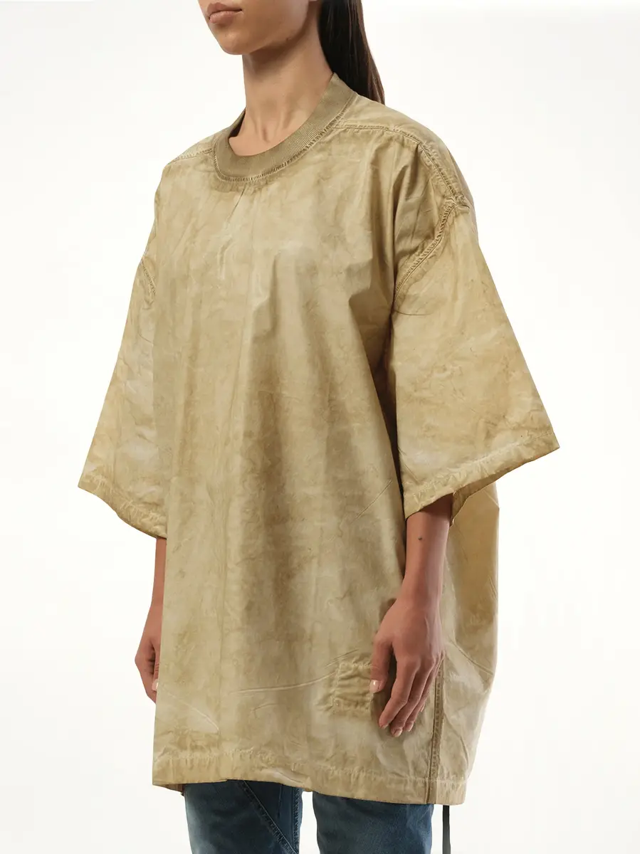 RICK OWENS DRKSHDW Tommy T-shirt in Parchment | Thumbnail 5 RICK OWENS DRKSHDW Tommy T-shirt in Parchment | Thumbnail 5