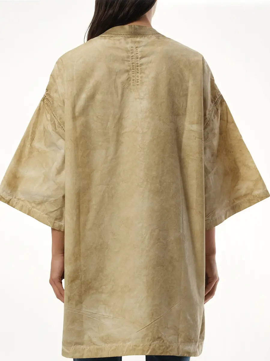 RICK OWENS DRKSHDW Tommy T-shirt in Parchment | Thumbnail 6 RICK OWENS DRKSHDW Tommy T-shirt in Parchment | Thumbnail 6