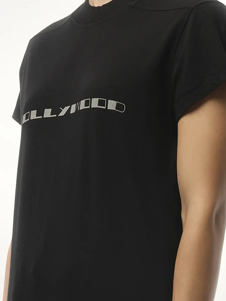 RICK OWENS DRKSHDW Hollywood Small Level T in Black/pearl | Thumbnail 2 RICK OWENS DRKSHDW Hollywood Small Level T in Black/pearl | Thumbnail 2