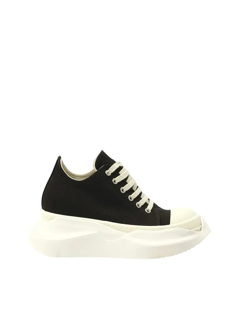 RICK OWENS DRKSHDW Abstract Low Sneaks in Black/milk Black