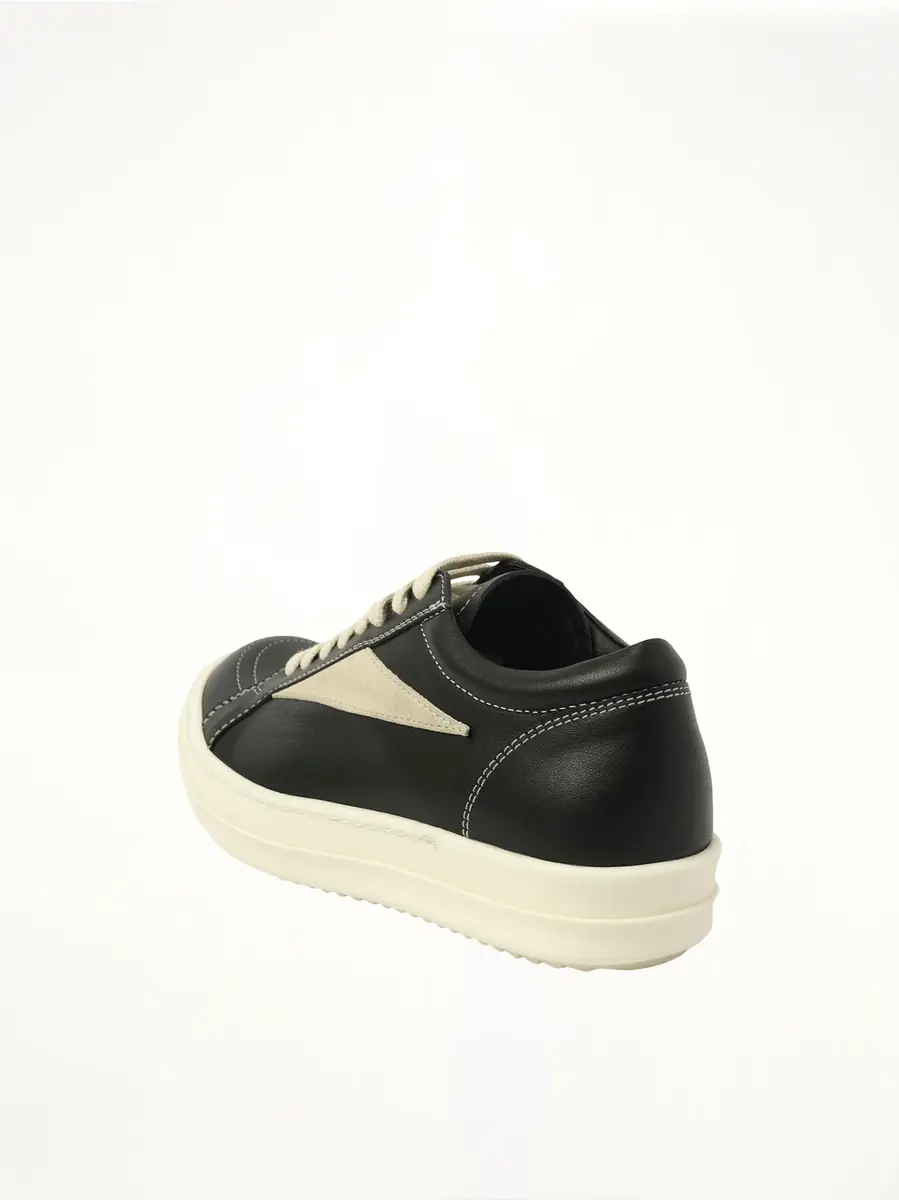 Rick Owens Vintage Sneaks in Black/milk Black | Thumbnail 2