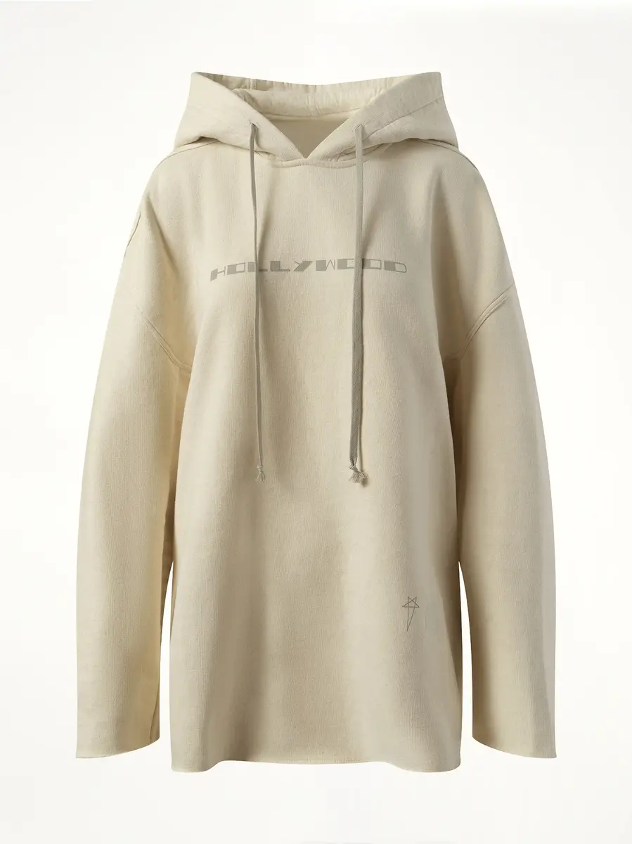 RICK OWENS DRKSHDW Hollywood Peter Hoodie in Natural/pearl | Thumbnail 3 RICK OWENS DRKSHDW Hollywood Peter Hoodie in Natural/pearl | Thumbnail 3