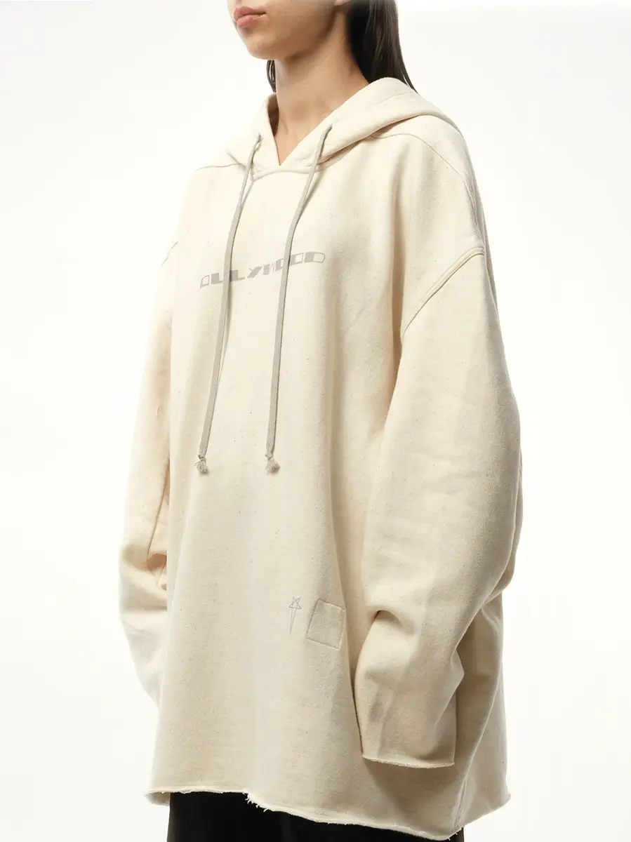RICK OWENS DRKSHDW Hollywood Peter Hoodie in Natural/pearl | Thumbnail 5 RICK OWENS DRKSHDW Hollywood Peter Hoodie in Natural/pearl | Thumbnail 5