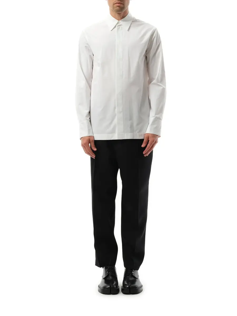 Jil Sander Regular Shirt 130 in Optic White | Thumbnail 4