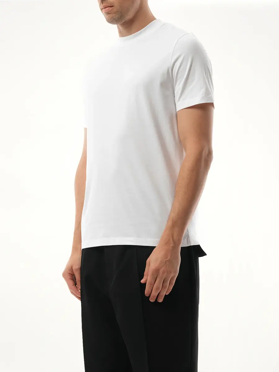 Jil Sander Basic T-shirt in Optic White | Thumbnail 5 Jil Sander Basic T-shirt in Optic White | Thumbnail 5