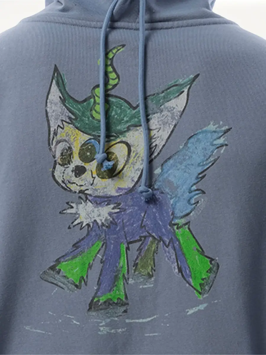 We11Done Twin All Around Hoodie Zip-up in Sky | Thumbnail 2 We11Done Twin All Around Hoodie Zip-up in Sky | Thumbnail 2