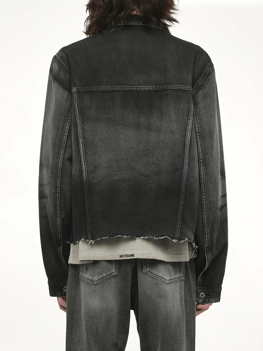 We11Done Dark-spray Detail Denim Jacket | Thumbnail 5