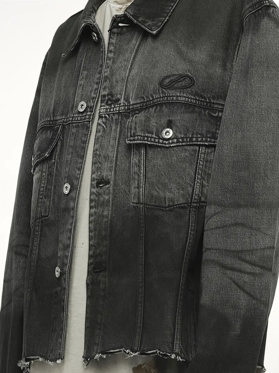 We11Done Dark-spray Detail Denim Jacket | Thumbnail 6