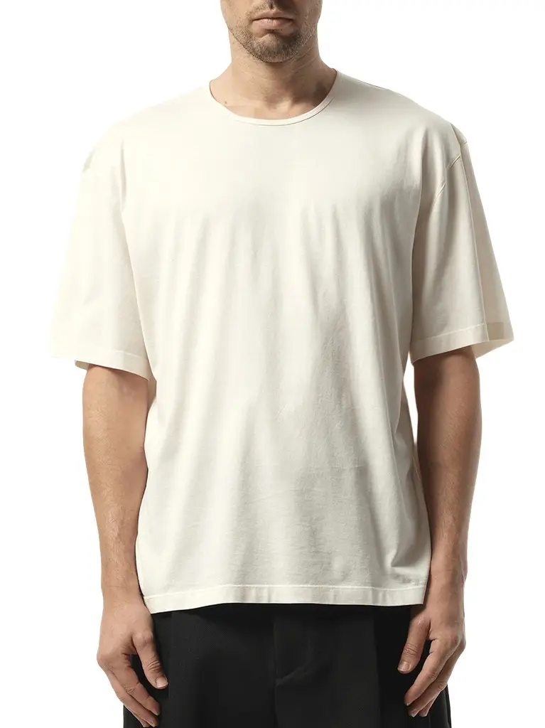 Lemaire Relaxed T-shirt in Chalk White | Image 1 Lemaire Relaxed T-shirt in Chalk White | Image 1