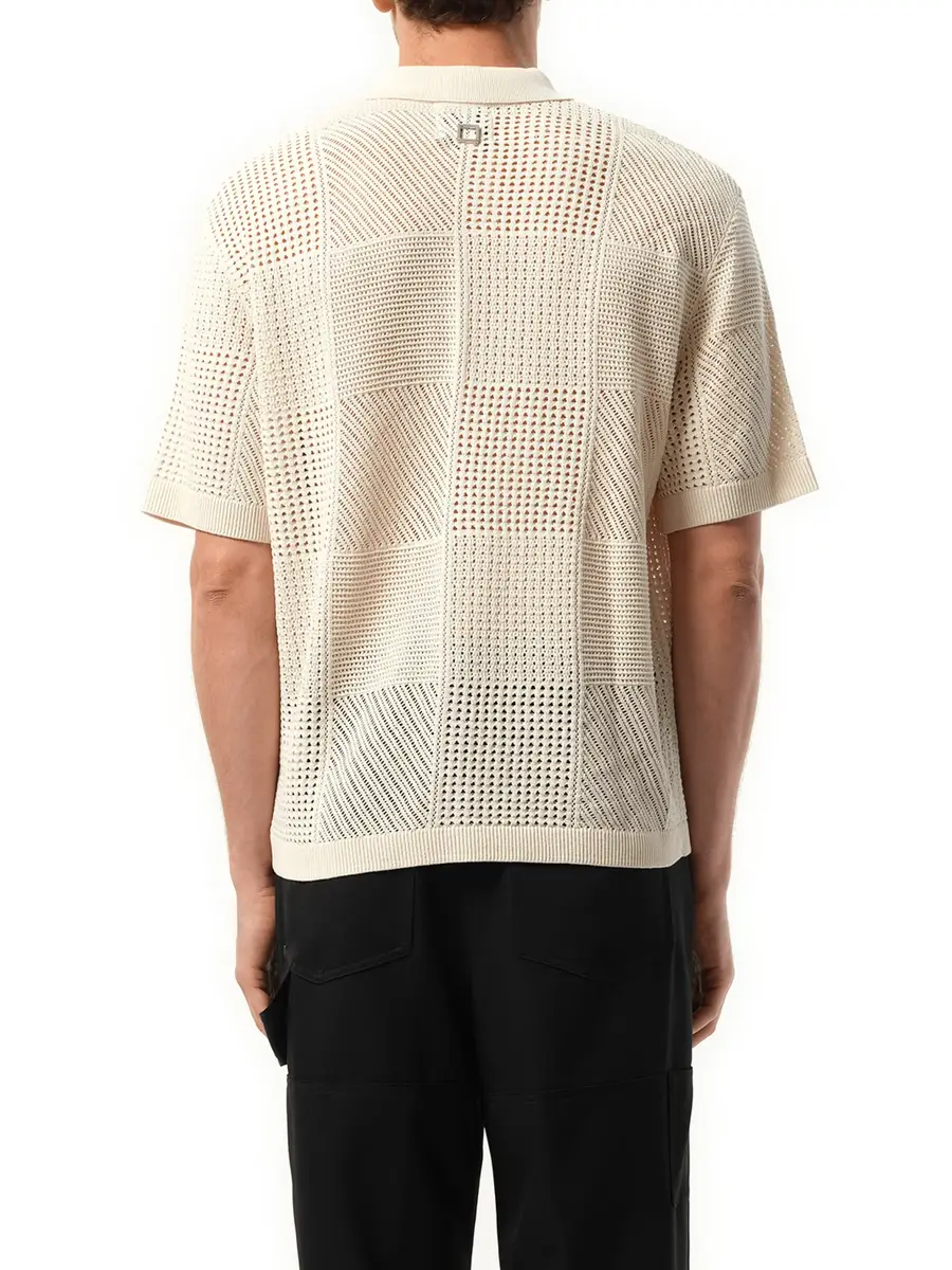 WOOYOUNGMI Crochet Shirt in Ivory | Thumbnail 6 WOOYOUNGMI Crochet Shirt in Ivory | Thumbnail 6