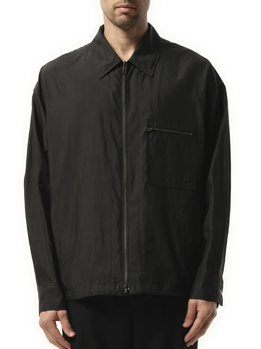 WOOYOUNGMI Nylon Zip Shirt | Image 1 WOOYOUNGMI Nylon Zip Shirt | Image 1