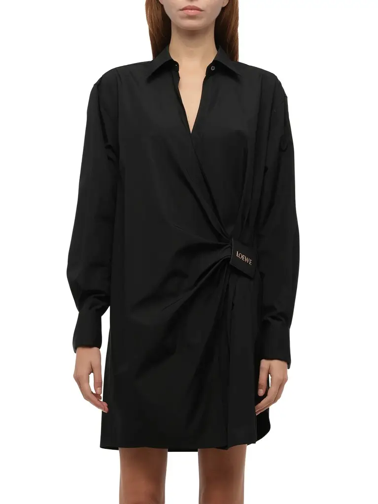 Loewe Draped Shirt Dress | Image 1 Loewe Draped Shirt Dress | Image 1