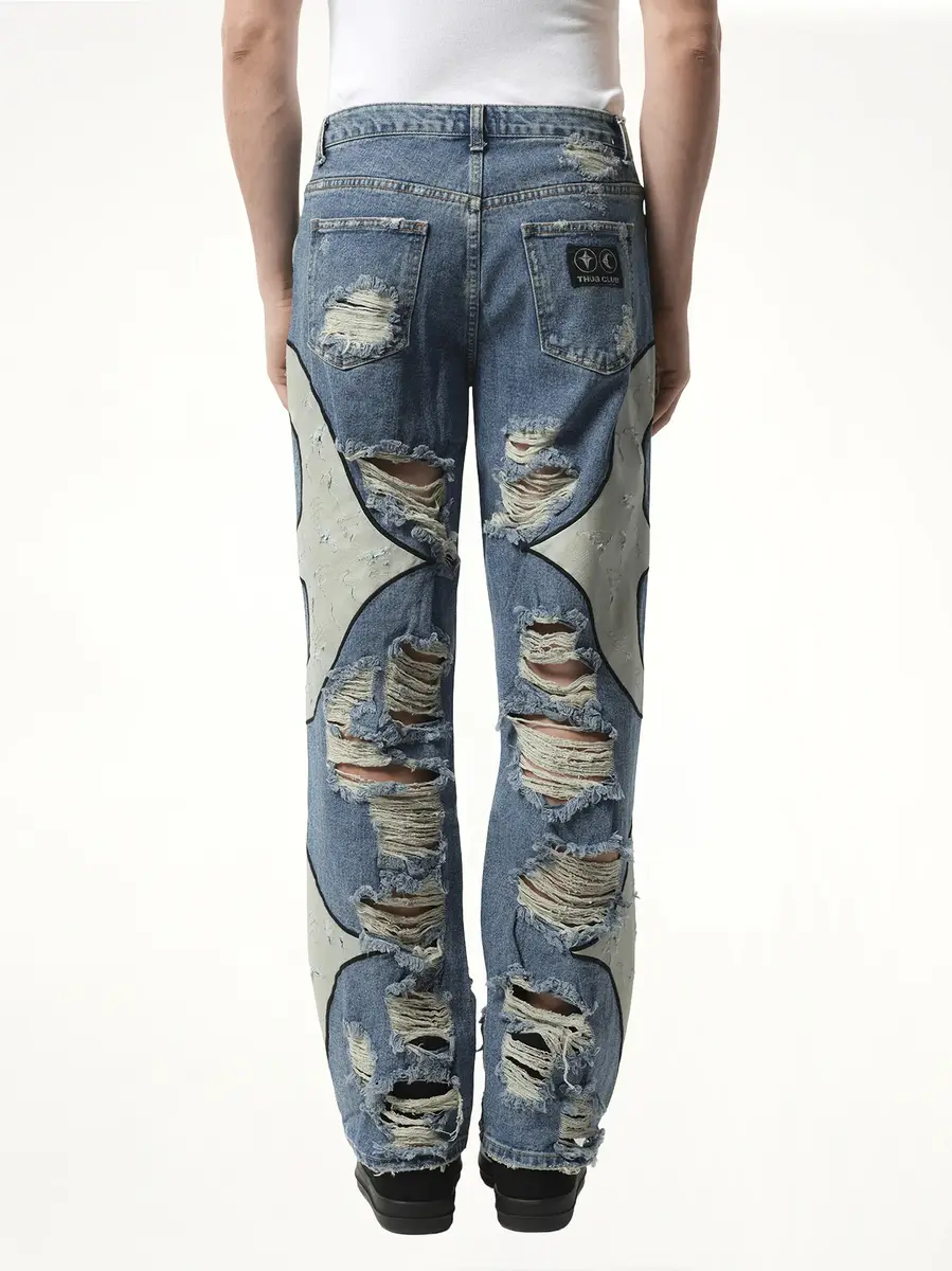 THUG CLUB TC Leather Washing Denim Pants War Ver | Thumbnail 6 THUG CLUB TC Leather Washing Denim Pants War Ver | Thumbnail 6