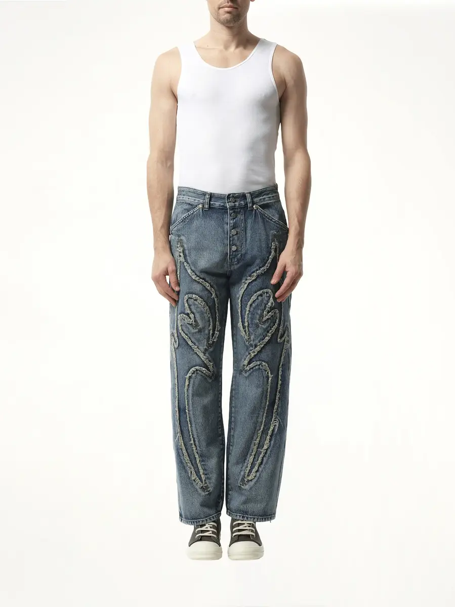 THUG CLUB Tribal Denim Pants | Thumbnail 4
