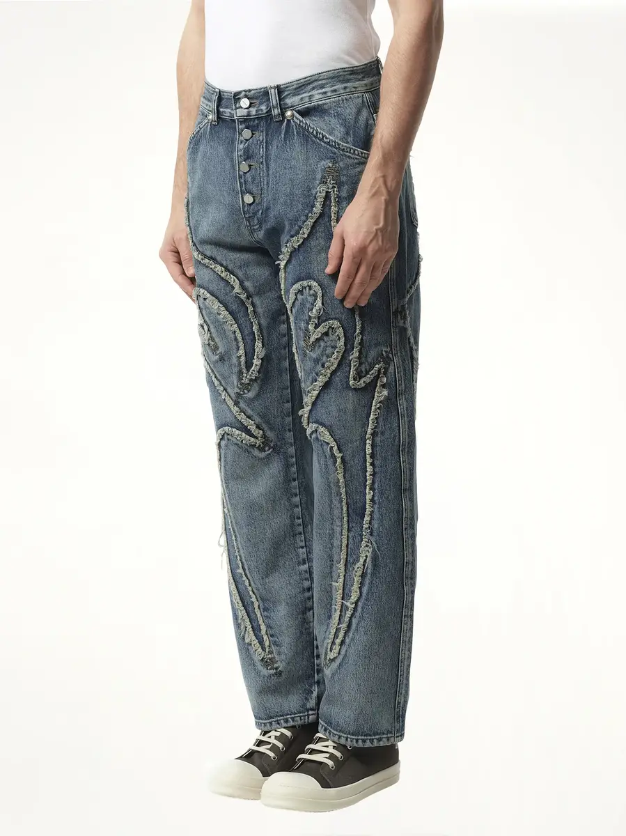 THUG CLUB Tribal Denim Pants | Thumbnail 5
