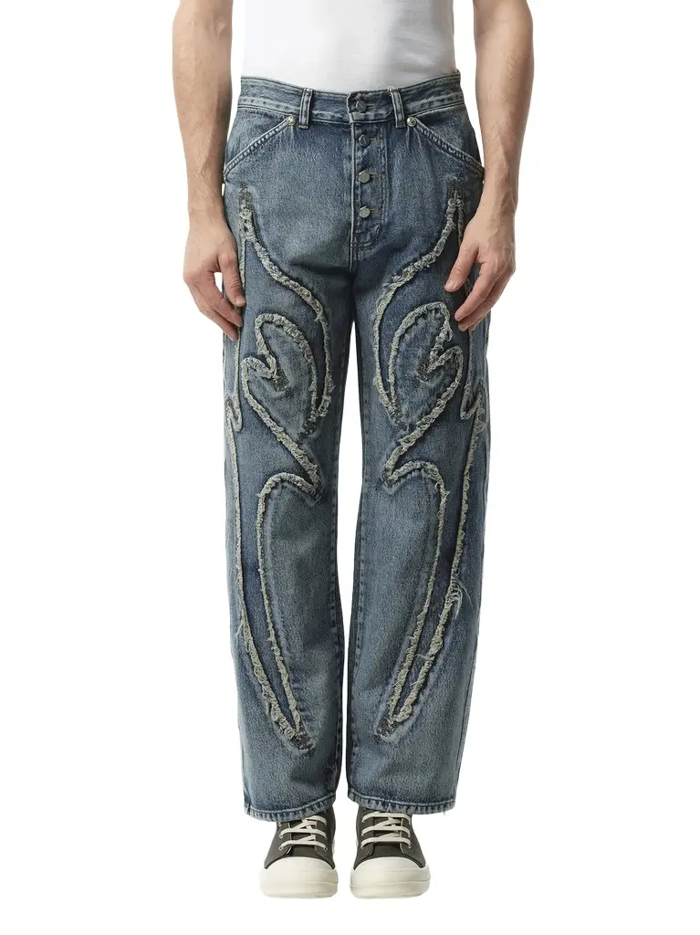 THUG CLUB Tribal Denim Pants | Image 1 THUG CLUB Tribal Denim Pants | Image 1