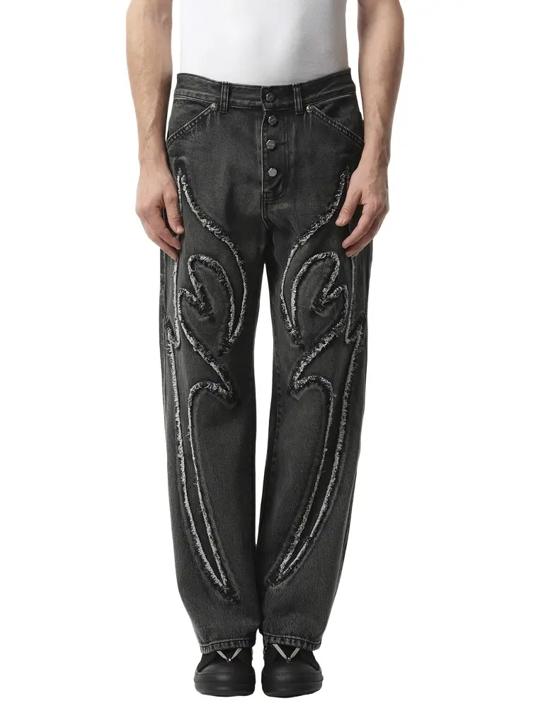 THUG CLUB Tribal Denim Pants | Image 1 THUG CLUB Tribal Denim Pants | Image 1