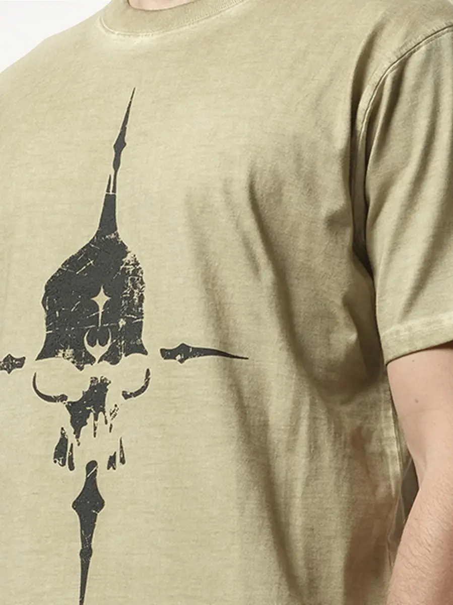 THUG CLUB Peace T-shirt in Desert Beige | Thumbnail 2