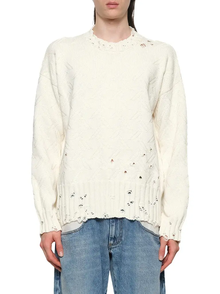 Marni Logo Embroidery Knit Sweater | Image 1 Marni Logo Embroidery Knit Sweater | Image 1