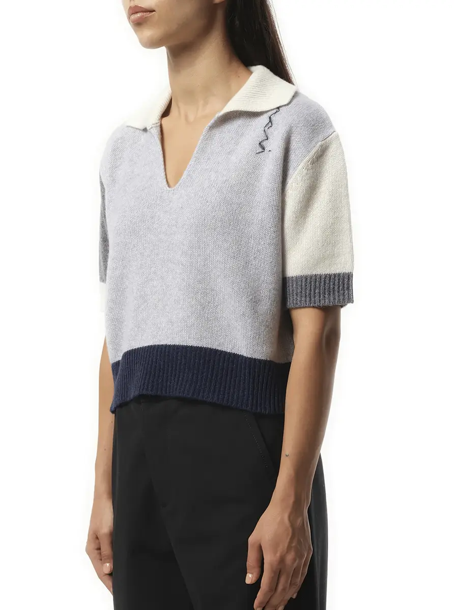 Marni V Neck Boxy Sweater in Sodium | Thumbnail 5 Marni V Neck Boxy Sweater in Sodium | Thumbnail 5