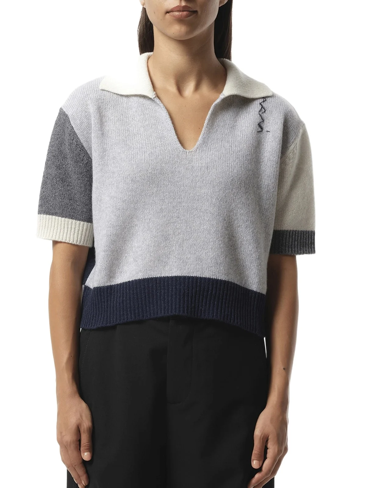 Marni V Neck Boxy Sweater in Sodium