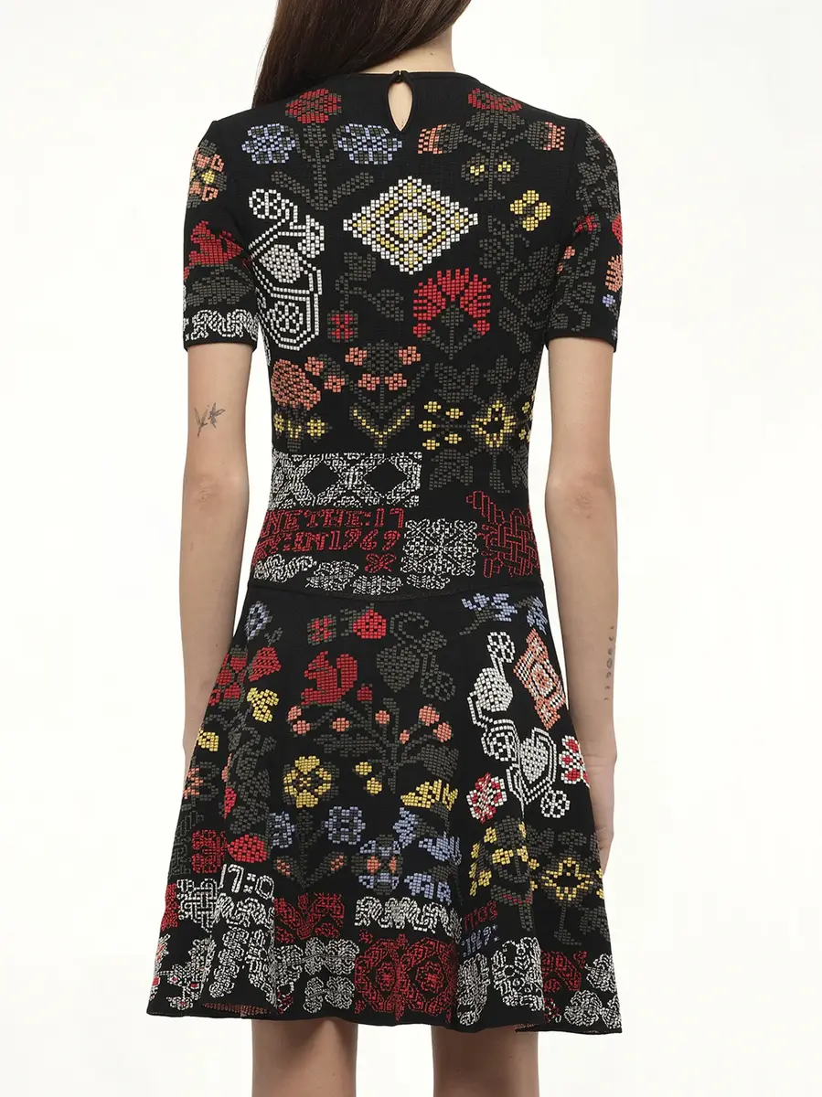 Alexander McQueen Knit Dress in Multi Multicolour | Thumbnail 6
