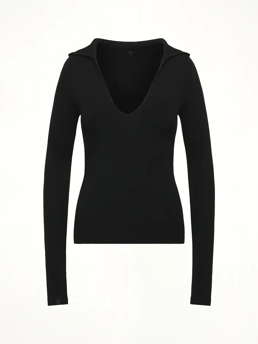 FAX COPY EXPRESS Hooded V-neck Long Sleeve Top | Thumbnail 3 FAX COPY EXPRESS Hooded V-neck Long Sleeve Top | Thumbnail 3
