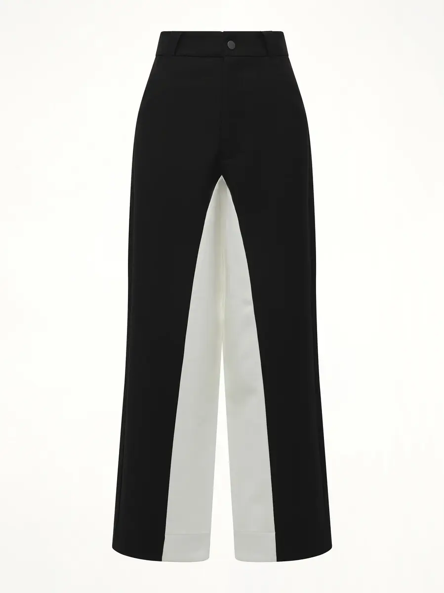 FAX COPY EXPRESS Black & White Stitched Suit Pants in | Thumbnail 3 FAX COPY EXPRESS Black & White Stitched Suit Pants in | Thumbnail 3