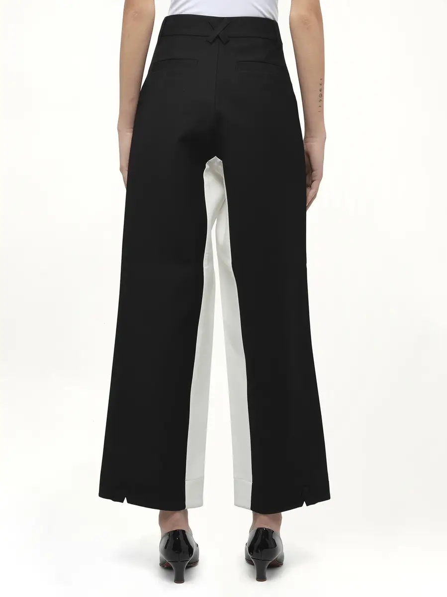 FAX COPY EXPRESS Black & White Stitched Suit Pants in | Thumbnail 6 FAX COPY EXPRESS Black & White Stitched Suit Pants in | Thumbnail 6