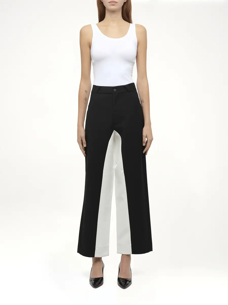 FAX COPY EXPRESS Black & White Stitched Suit Pants in | Thumbnail 7 FAX COPY EXPRESS Black & White Stitched Suit Pants in | Thumbnail 7