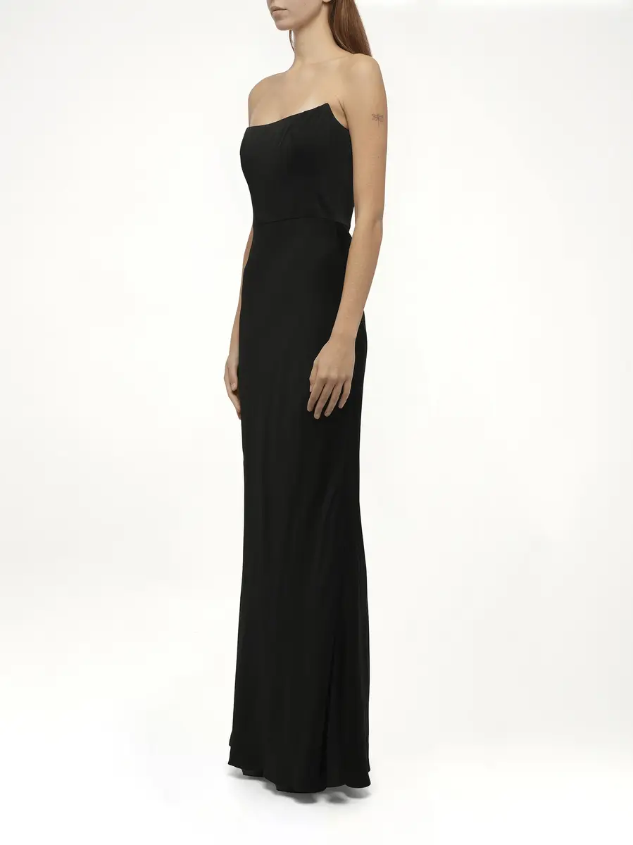 Alexander McQueen Amq - Fluid Satin Dress | Thumbnail 3 Alexander McQueen Amq - Fluid Satin Dress | Thumbnail 3