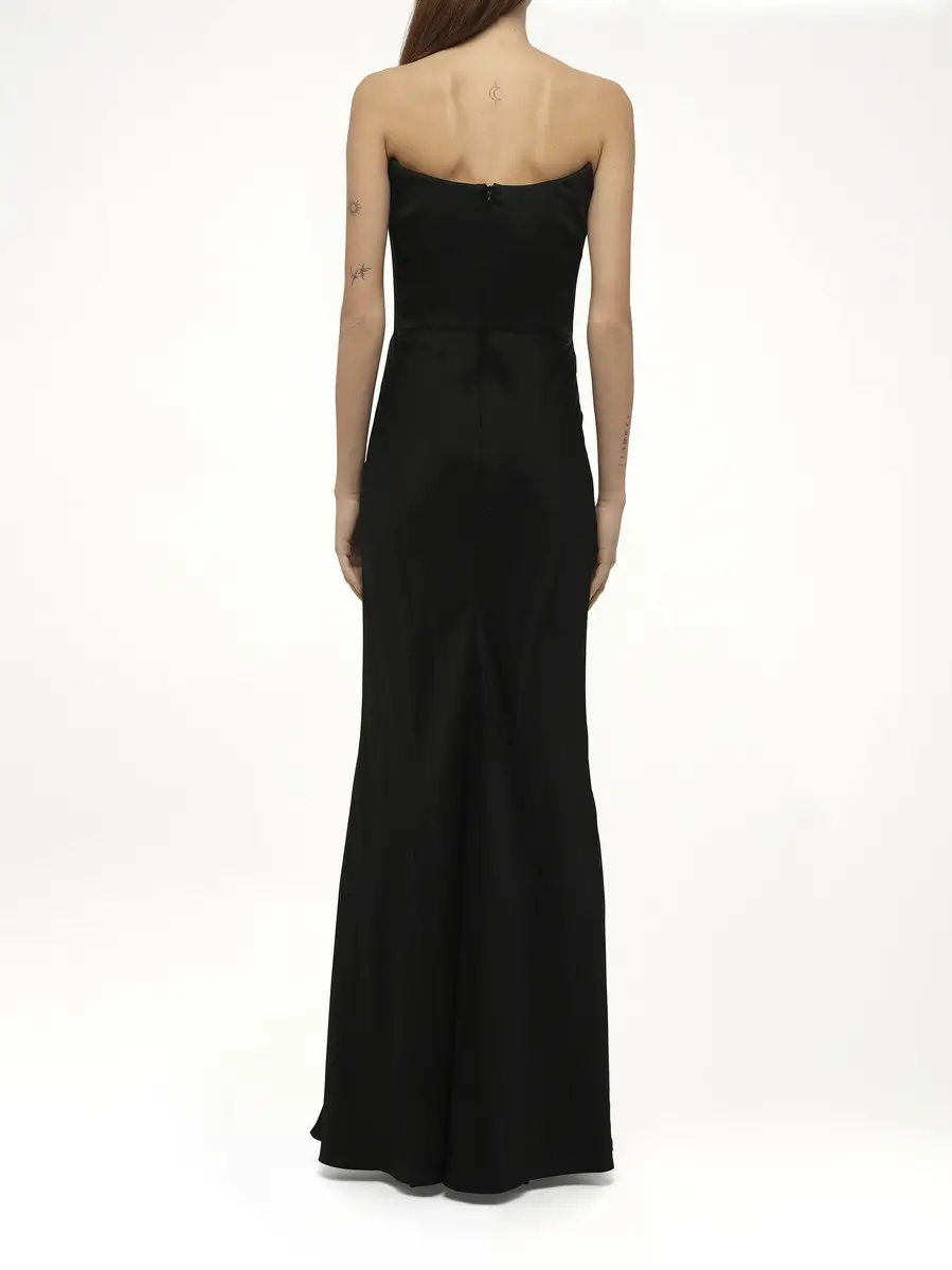 Alexander McQueen Amq - Fluid Satin Dress | Thumbnail 5 Alexander McQueen Amq - Fluid Satin Dress | Thumbnail 5