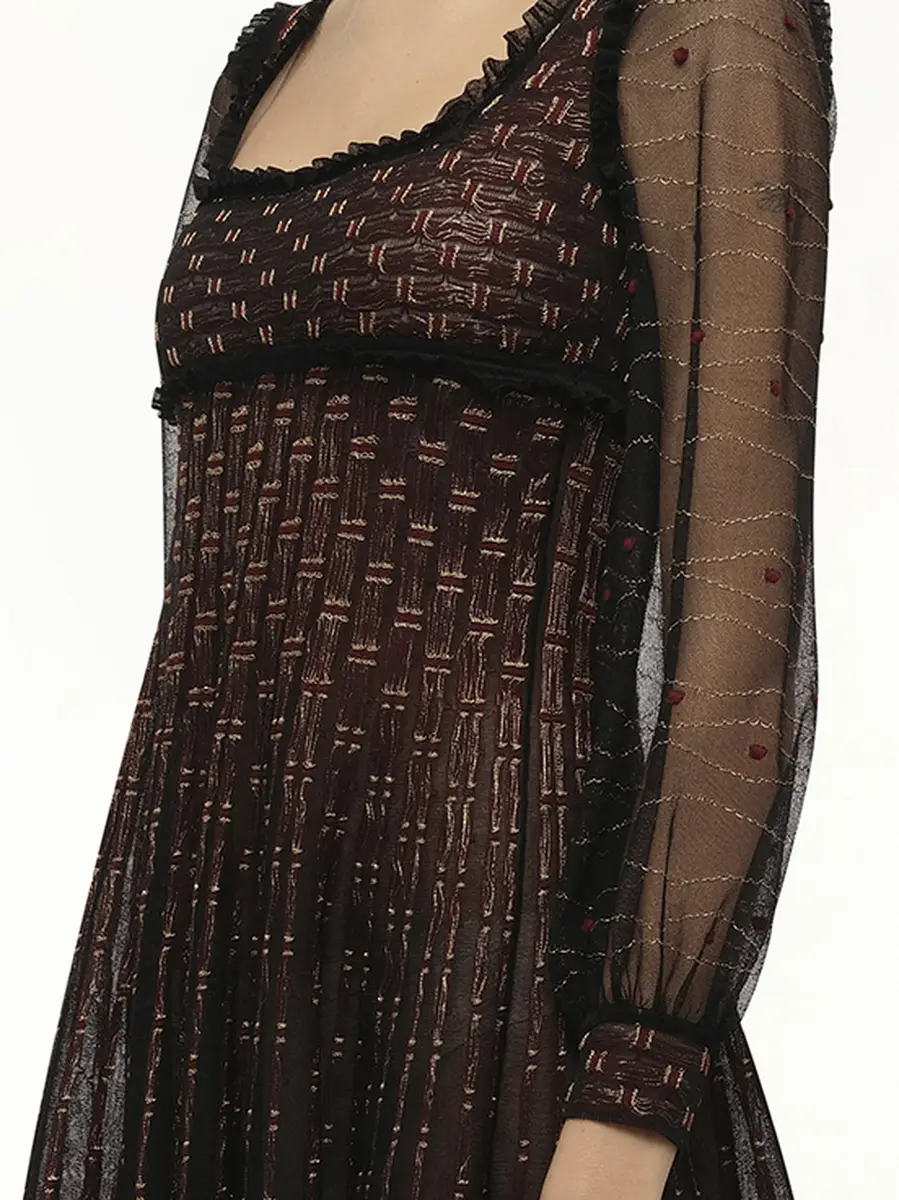 Alexander McQueen Alexander Mcqueen - Metal Tulle Dress | Thumbnail 2 Alexander McQueen Alexander Mcqueen - Metal Tulle Dress | Thumbnail 2