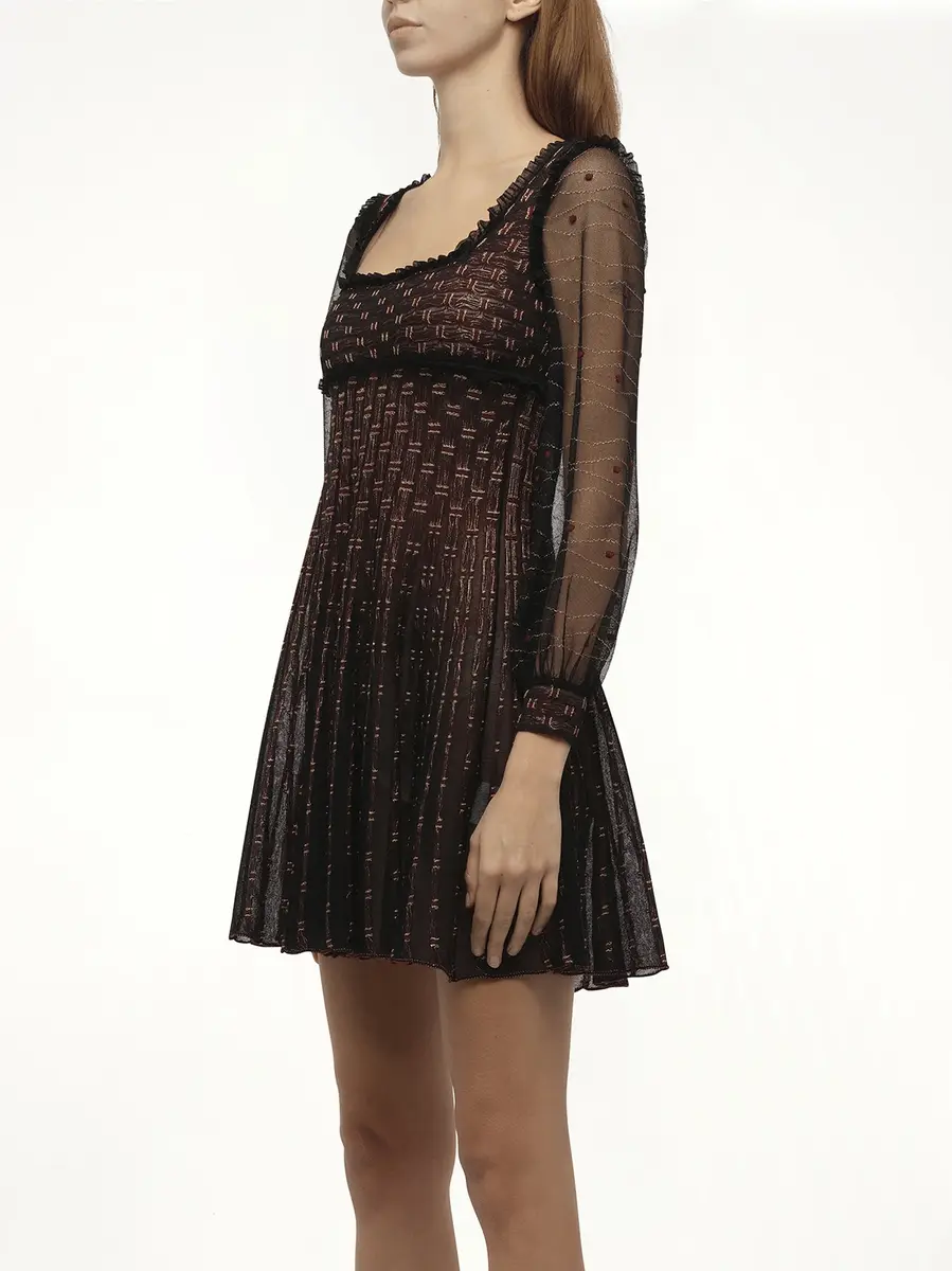 Alexander McQueen Alexander Mcqueen - Metal Tulle Dress | Thumbnail 3 Alexander McQueen Alexander Mcqueen - Metal Tulle Dress | Thumbnail 3