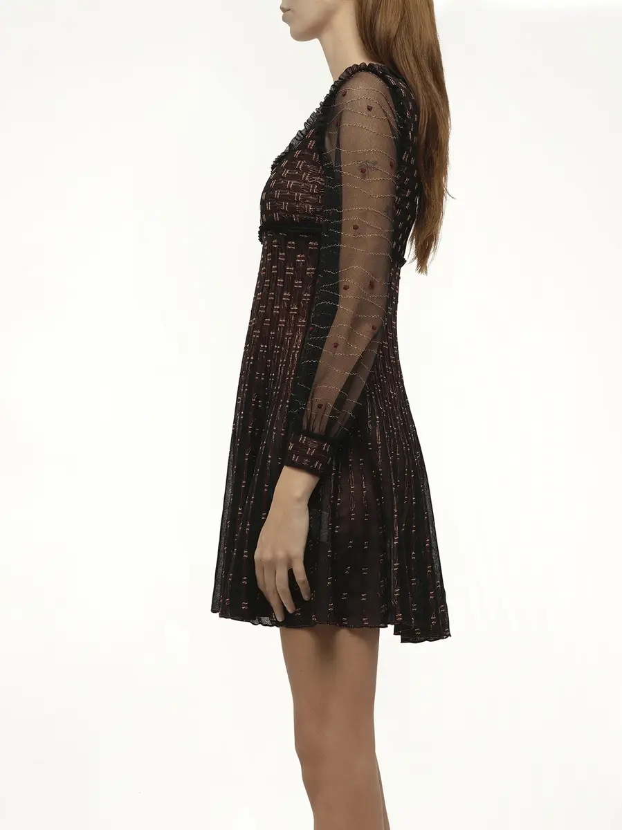 Alexander McQueen Alexander Mcqueen - Metal Tulle Dress | Thumbnail 5 Alexander McQueen Alexander Mcqueen - Metal Tulle Dress | Thumbnail 5
