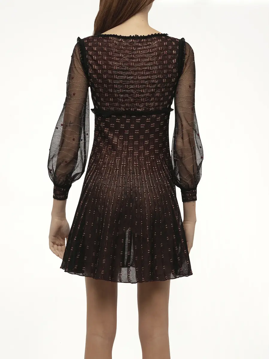 Alexander McQueen Alexander Mcqueen - Metal Tulle Dress | Thumbnail 6 Alexander McQueen Alexander Mcqueen - Metal Tulle Dress | Thumbnail 6