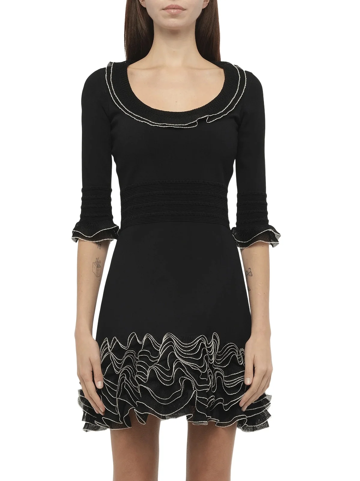 Alexander Mcqueen - Plain Knit Mini Dress