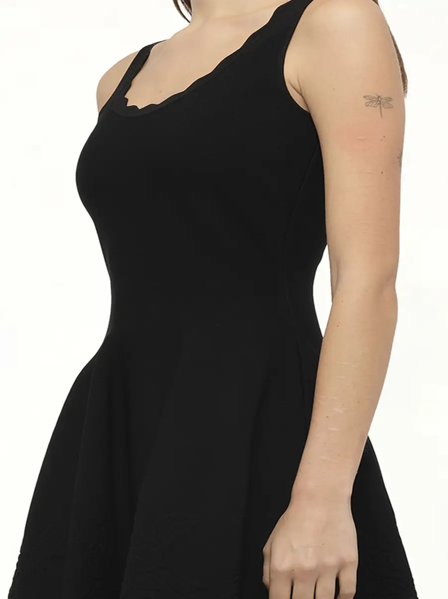 Alexander McQueen Emb Rose Mini Dress | Thumbnail 2 Alexander McQueen Emb Rose Mini Dress | Thumbnail 2