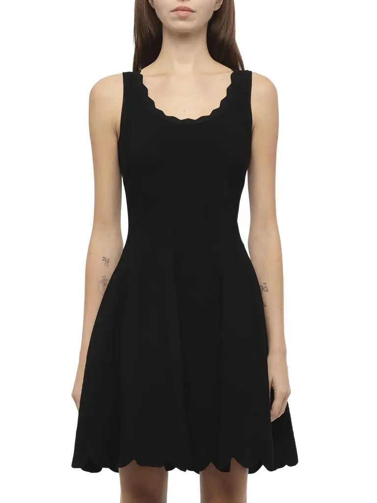 Alexander McQueen Emb Rose Mini Dress | Image 1 Alexander McQueen Emb Rose Mini Dress | Image 1