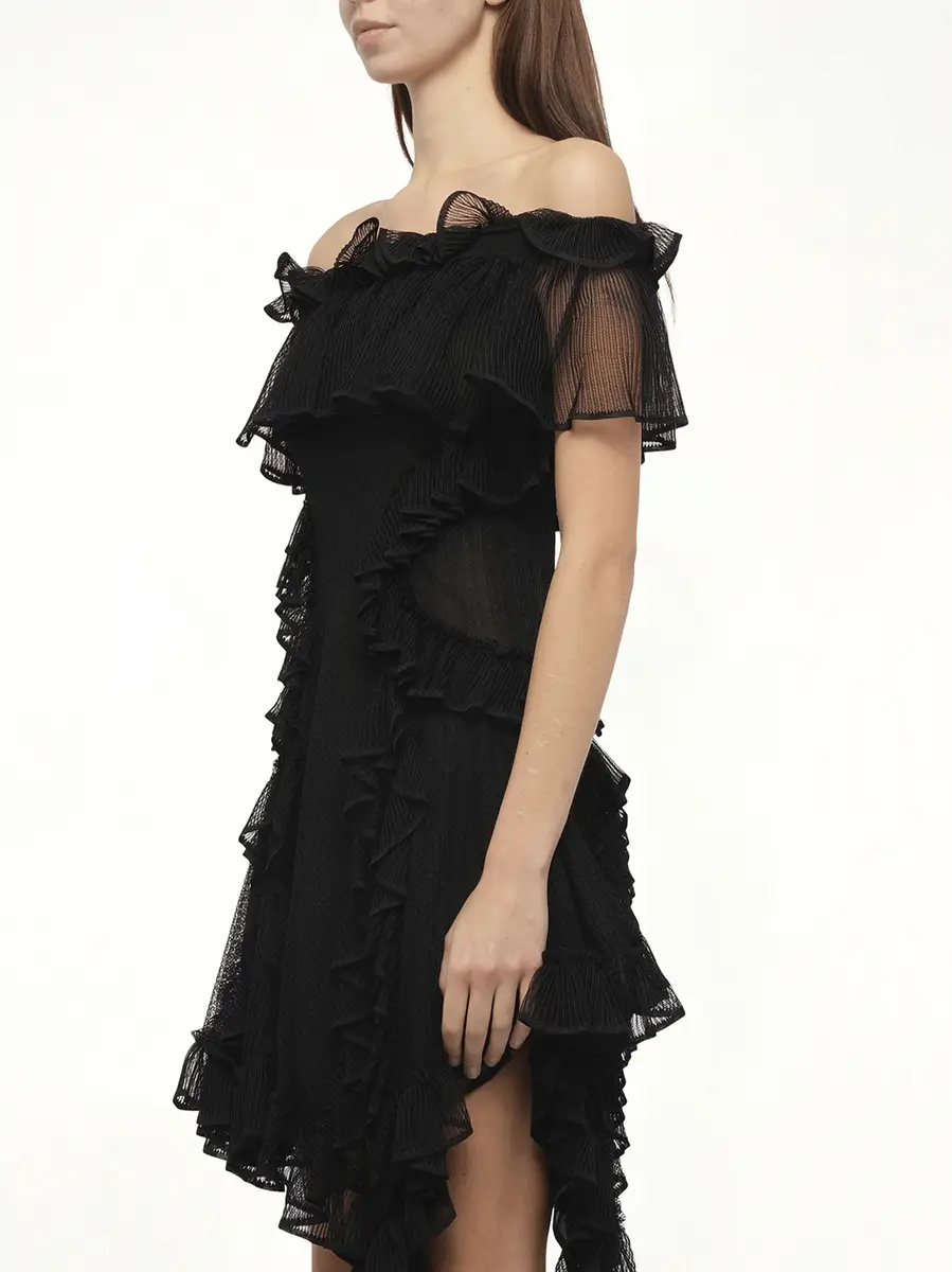 Alexander McQueen Off Shoulder Dress | Thumbnail 3 Alexander McQueen Off Shoulder Dress | Thumbnail 3